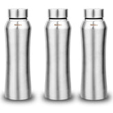 Montavo by FnS Oasis Stainless Steel Water Bottle Set of 3 (Capacity 1 ltr)